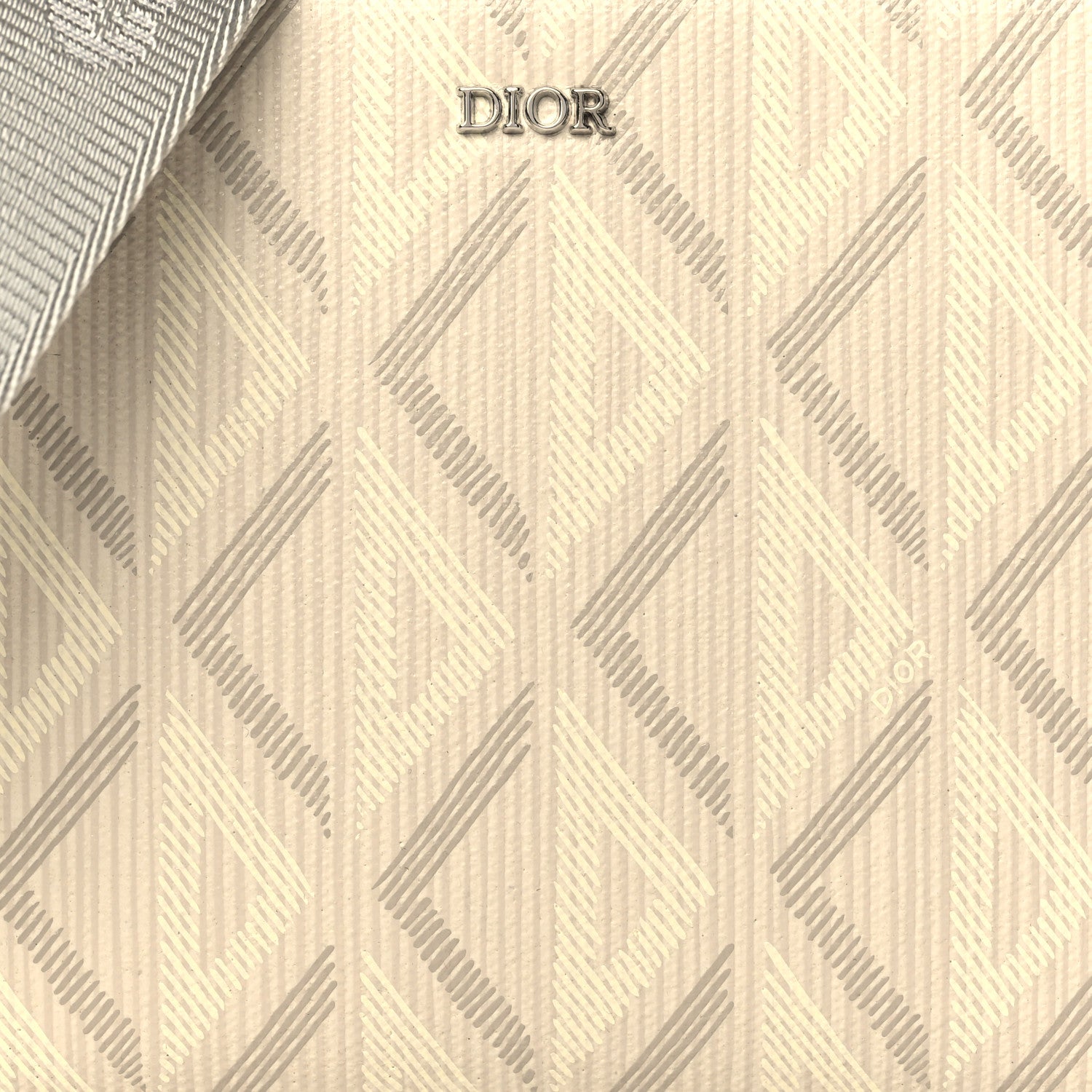 Christian Dior Coated Canvas CD Diamond Messenger Pouch Natural 8 of 11