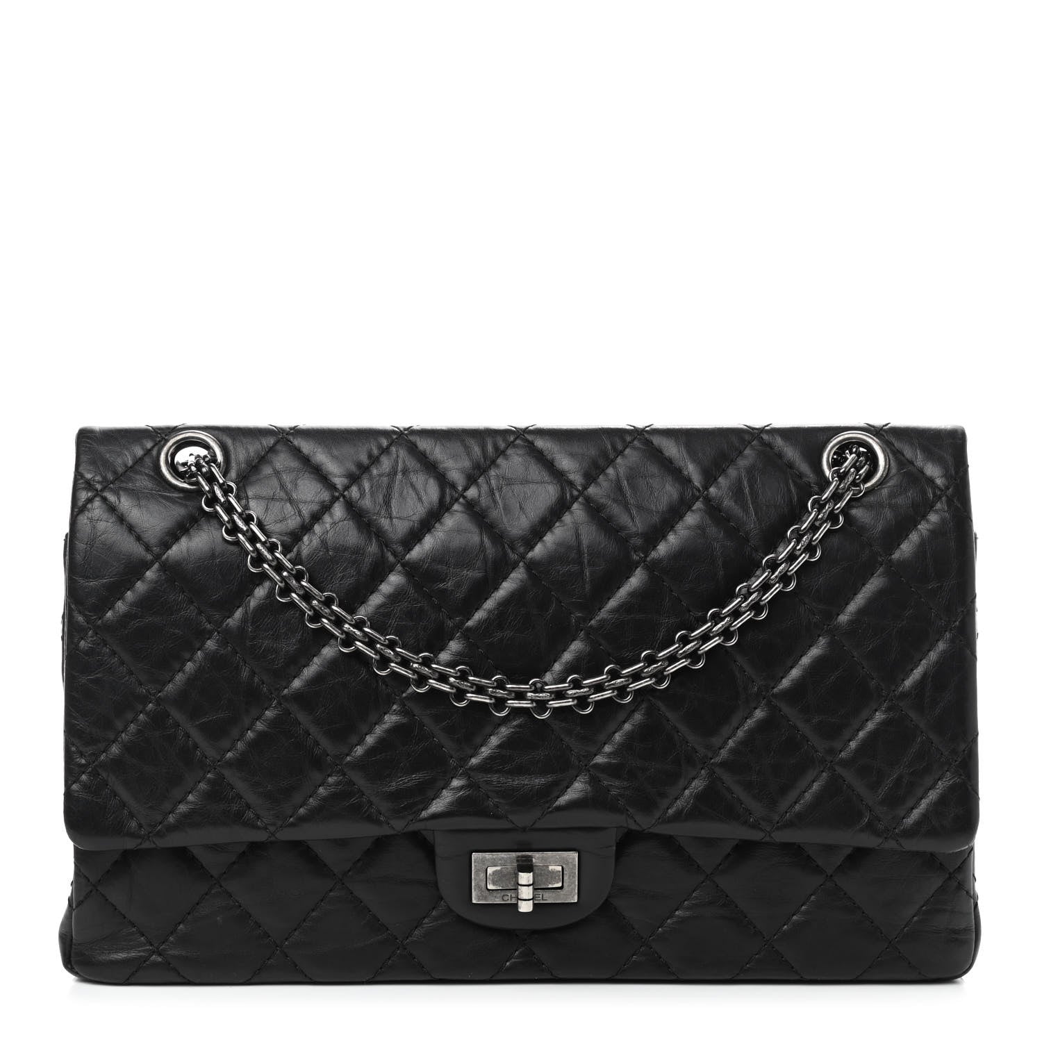 Chanel Aged Calfskin Quilted 2.55 Reissue 226 Flap Black 1 of 9