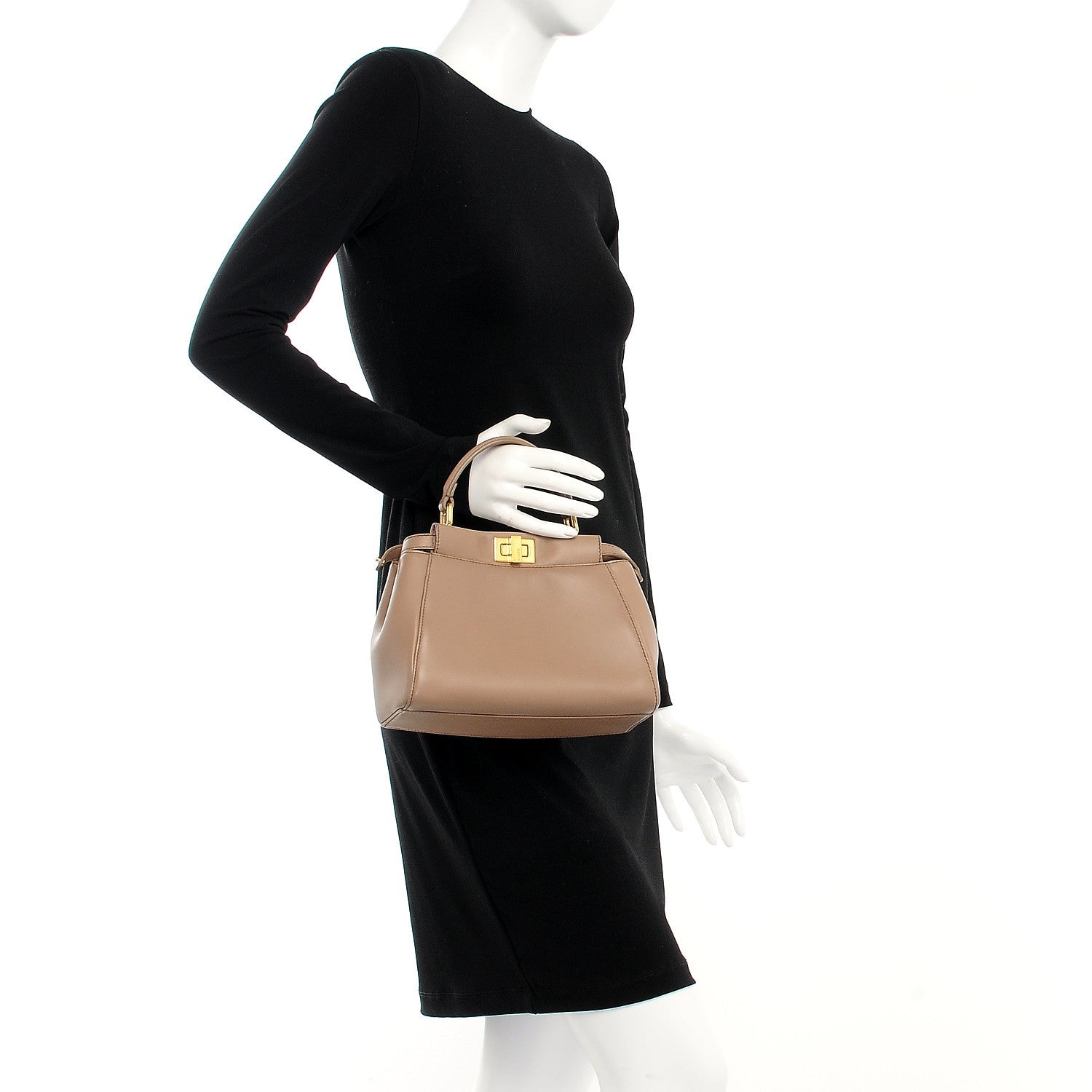 Fendi Nappa Mini Peekaboo Iconic Satchel Ratmusquet 3 of 11
