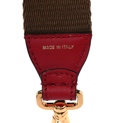 Fendi Ribbon Vitello Century FF 1974 Studded Strap You Fango Marrone Fragola 3 of 4
