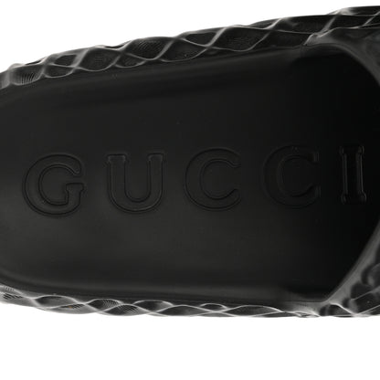 Gucci Rubber Interlocking G Mens Slide Sandals 8 Black 7 of 9