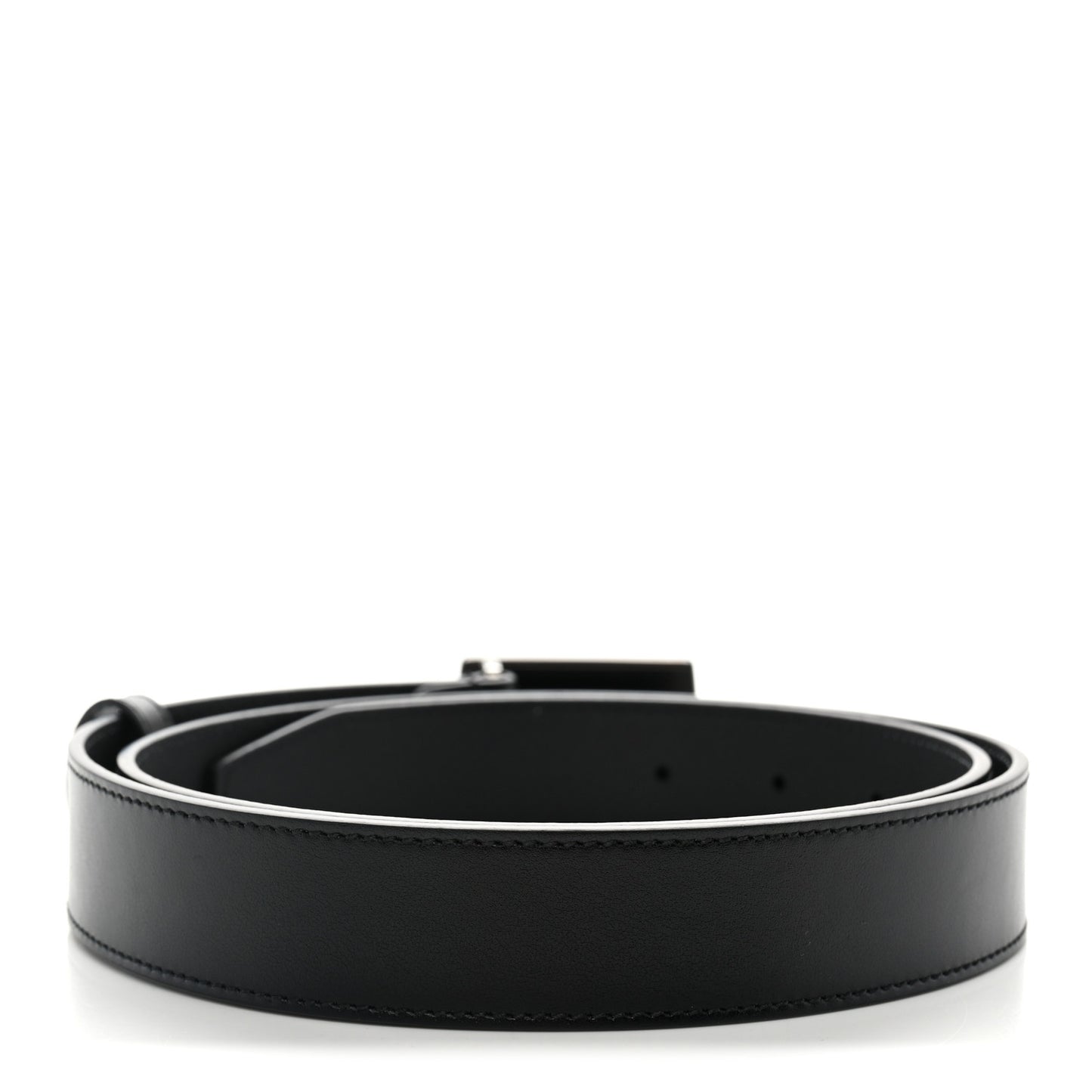 Plutone Calfskin Plaque GG 30mm Belt 90 36 Black