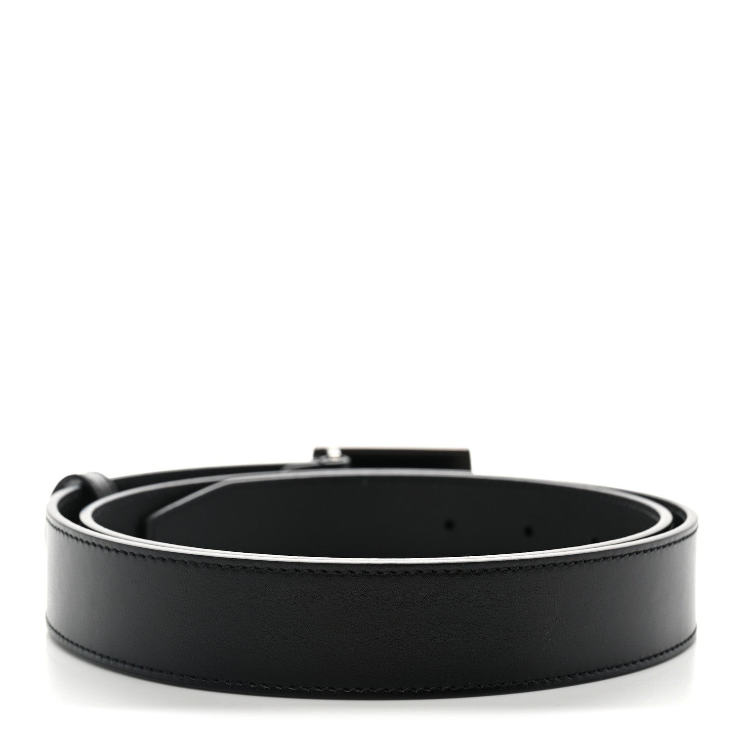 Gucci Plutone Calfskin Plaque GG 30mm Belt 90 36 Black 2 of 5