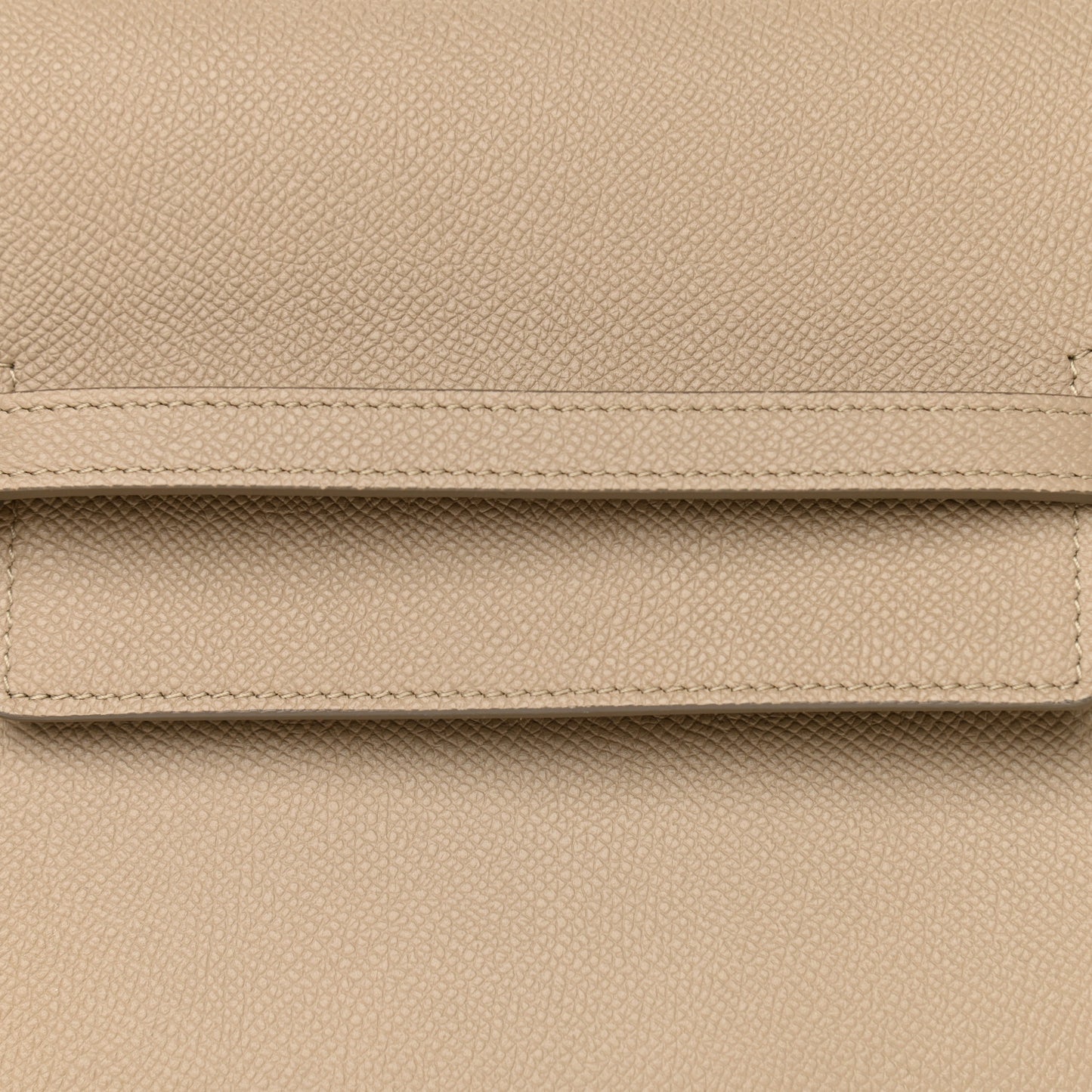 Grained Calfskin Micro Belt Bag Light Taupe
