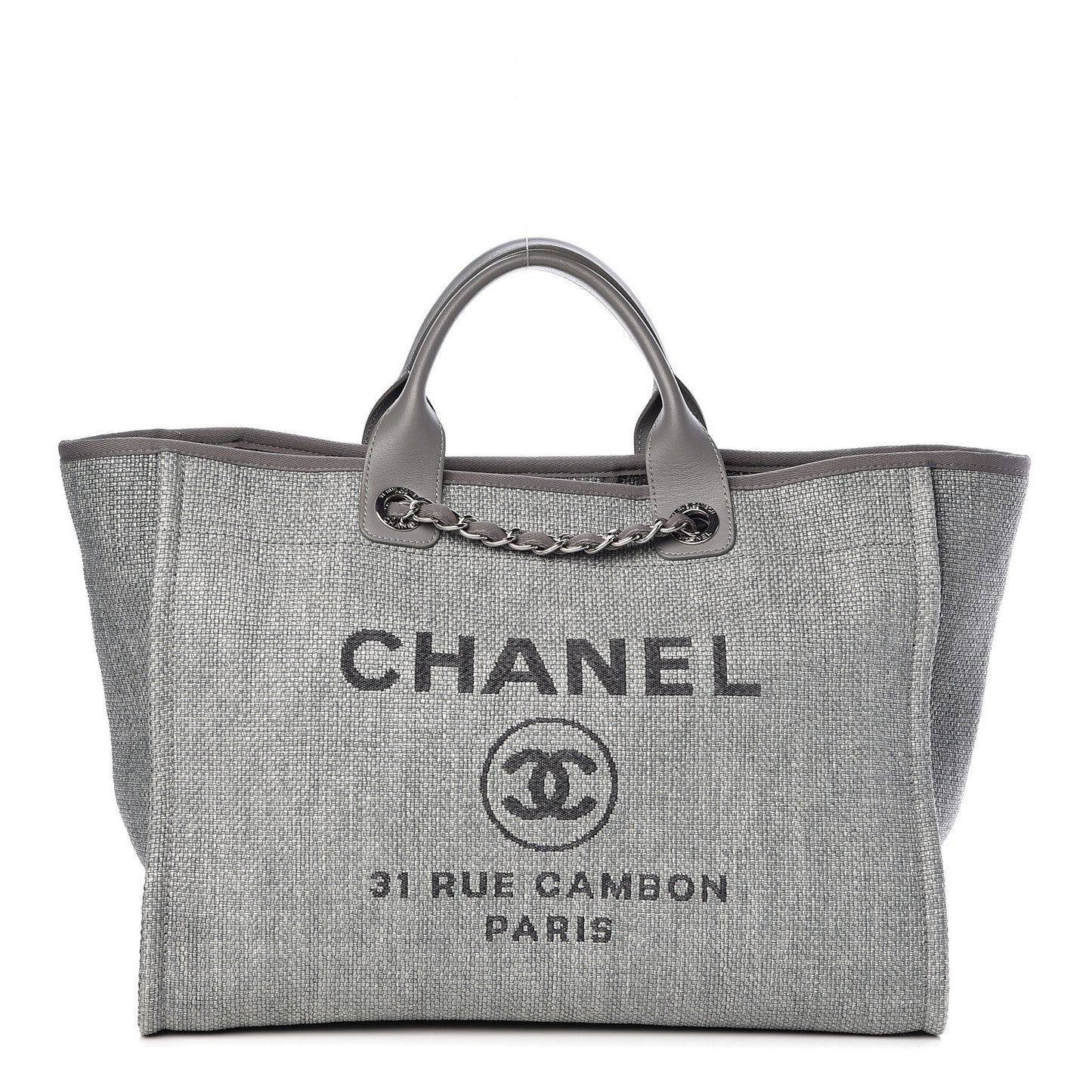 Canvas Large Deauville Tote Grey