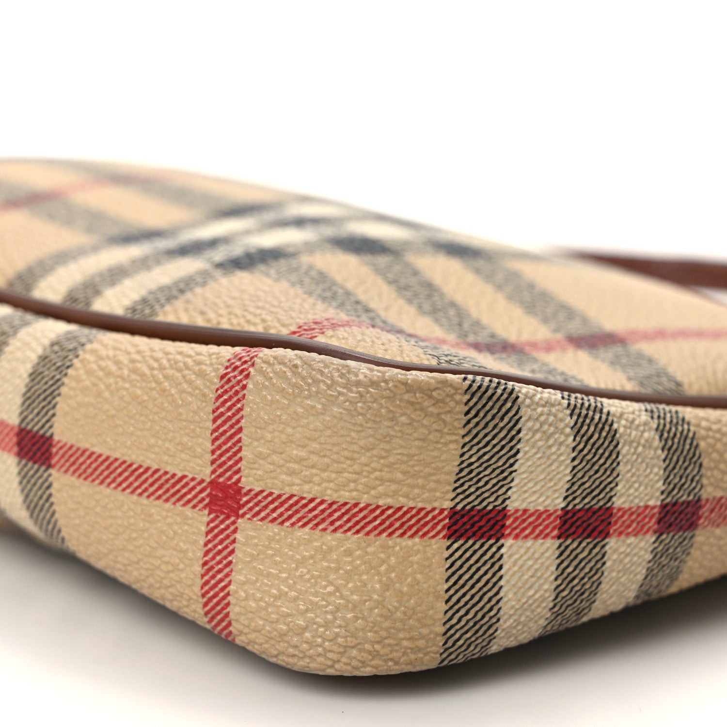 Burberry Haymarket Check Pochette Chocolate 10 of 13