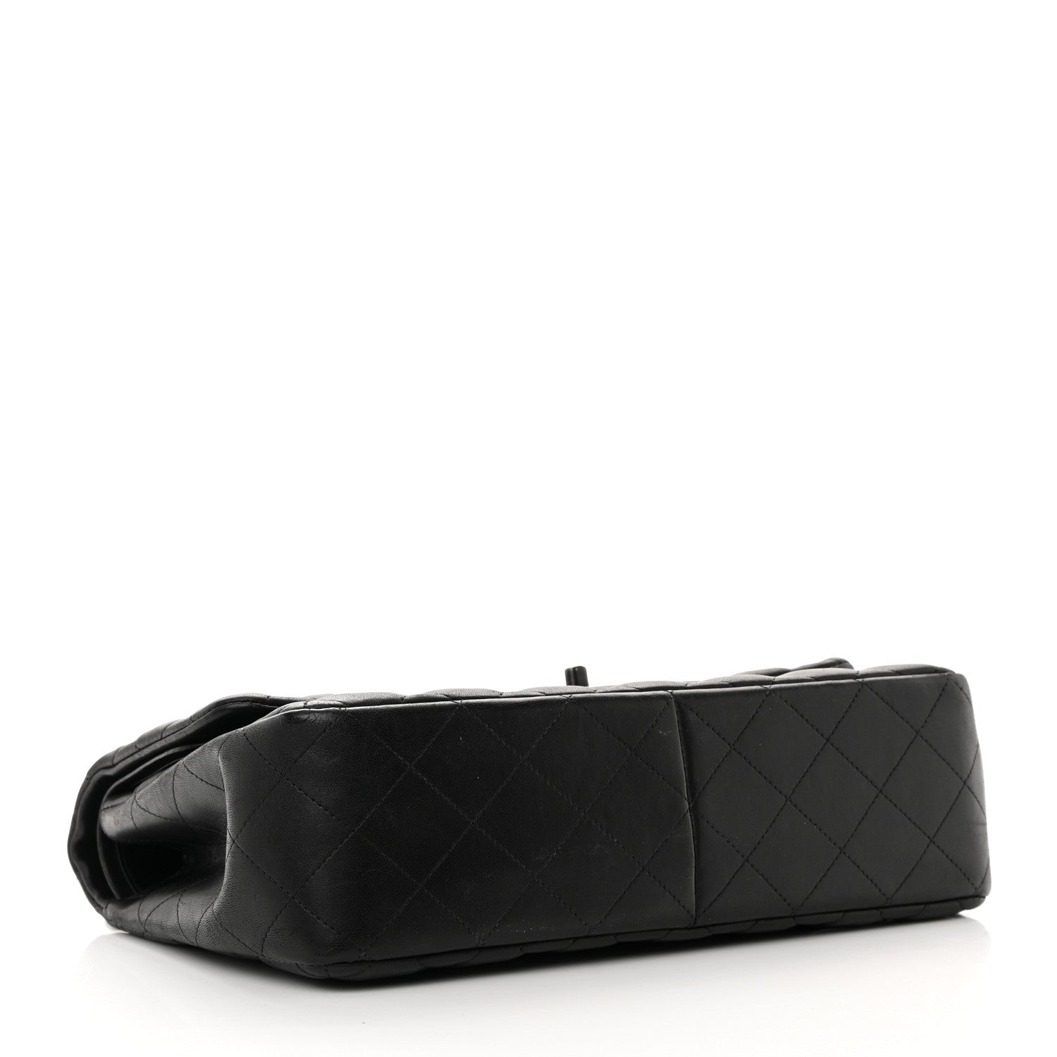 Chanel Lambskin Quilted Jumbo Double Flap So Black 4 of 14