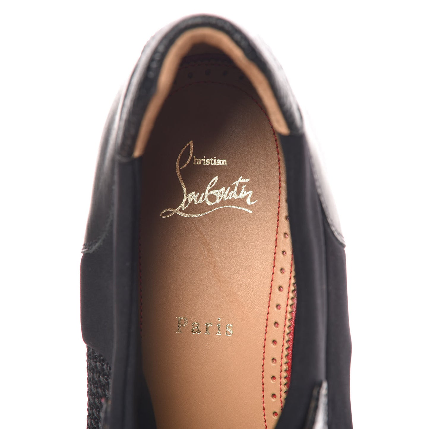 Calfskin Rete Net Neo Mens Luis Flat 42.5 Black