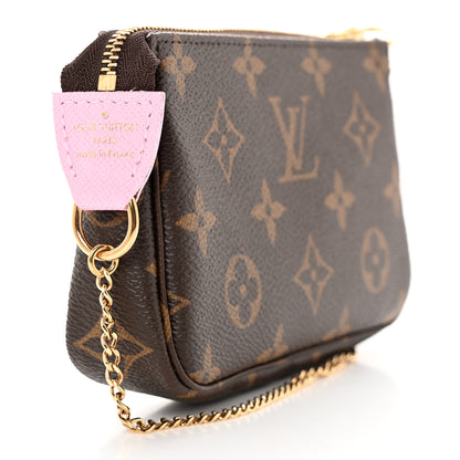 Louis Vuitton Monogram 2021 Christmas Animation Japanese Garden Mini Pochette Accessories Wisteria Pink 3 of 7