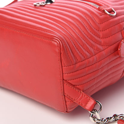 Fendi Shiny Nappa Trapuntata Mini Backpack Papavero 11 of 16
