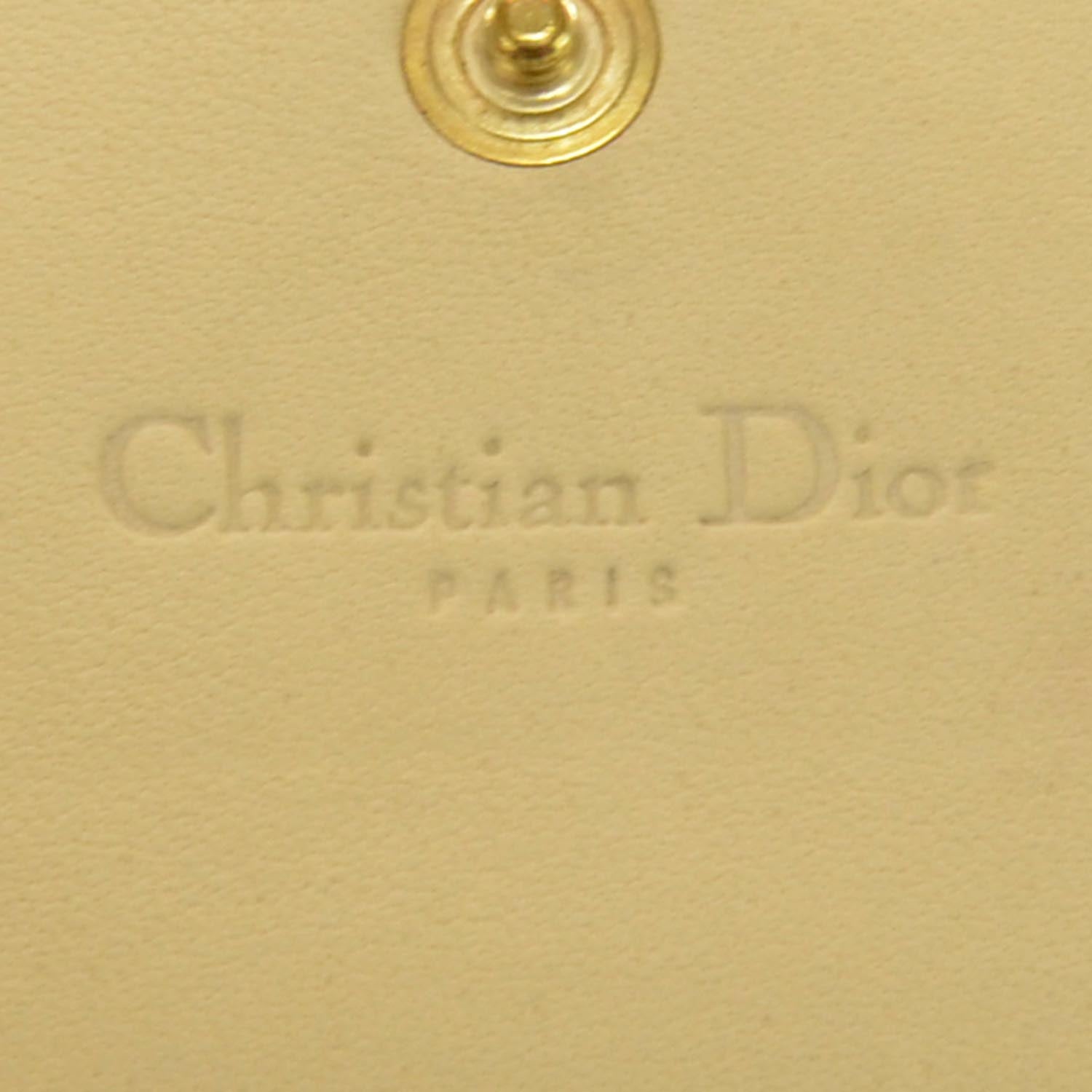 Christian Dior Lambskin Cannage Rendezvous Chain Wallet Beige 5 of 7