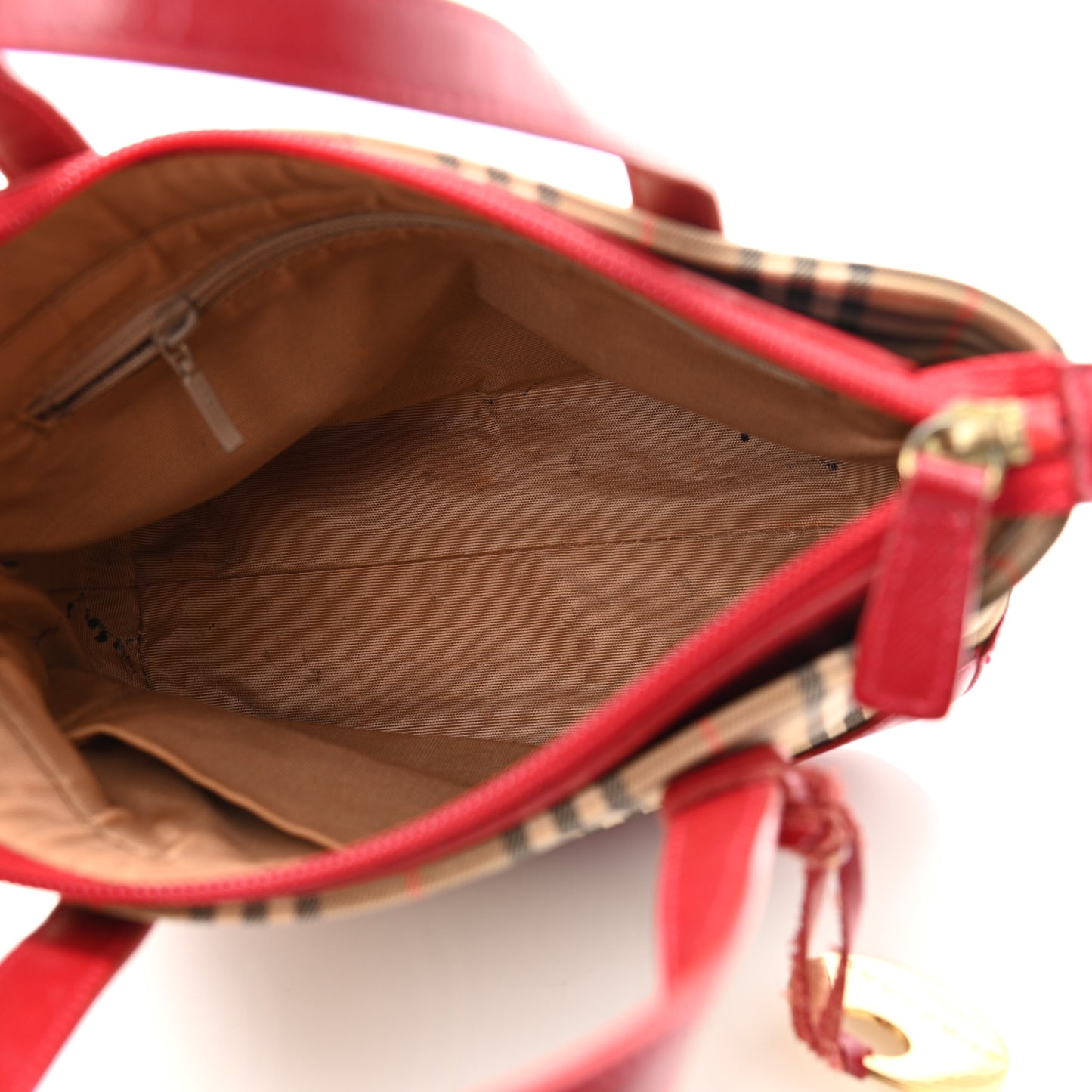 Haymarket Check Small Tote Red