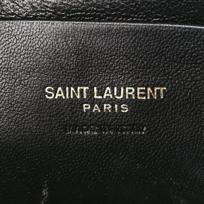 Saint Laurent Grain De Poudre Matelasse Monogram Mini Lou Camera Bag Black 6 of 11