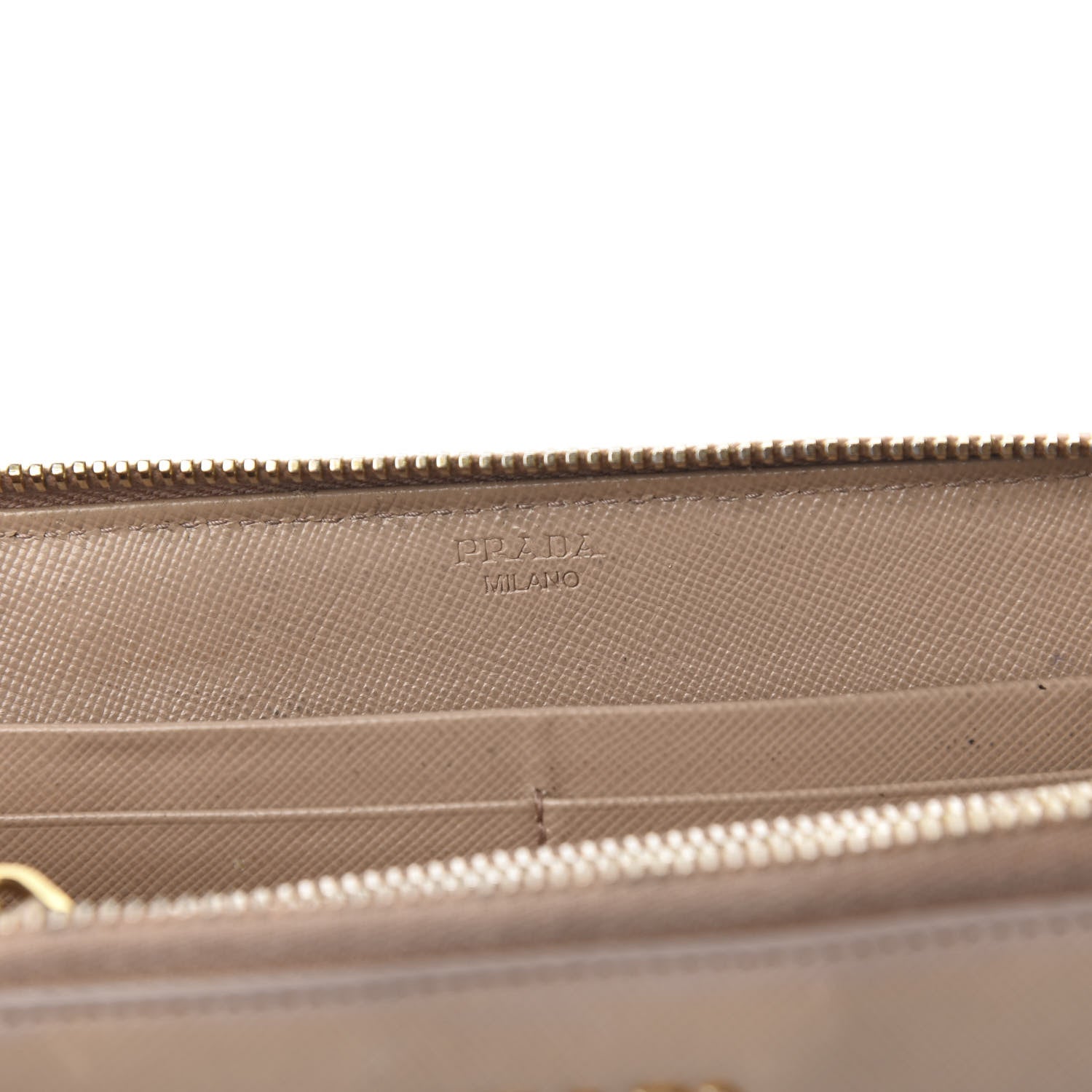 Prada Saffiano Metal Zip Around Wallet Cammeo 5 of 8