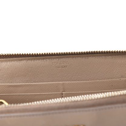 Prada Saffiano Metal Zip Around Wallet Cammeo 5 of 8