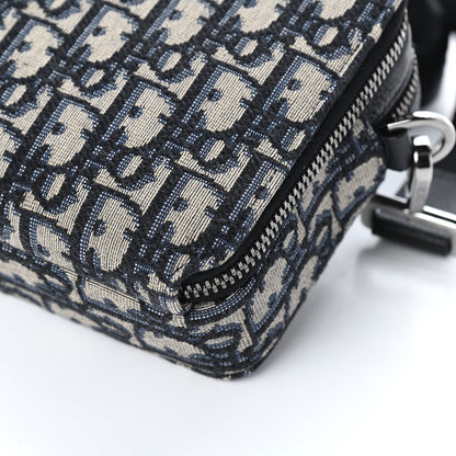 Christian Dior Oblique Pouch Navy Blue 10 of 10