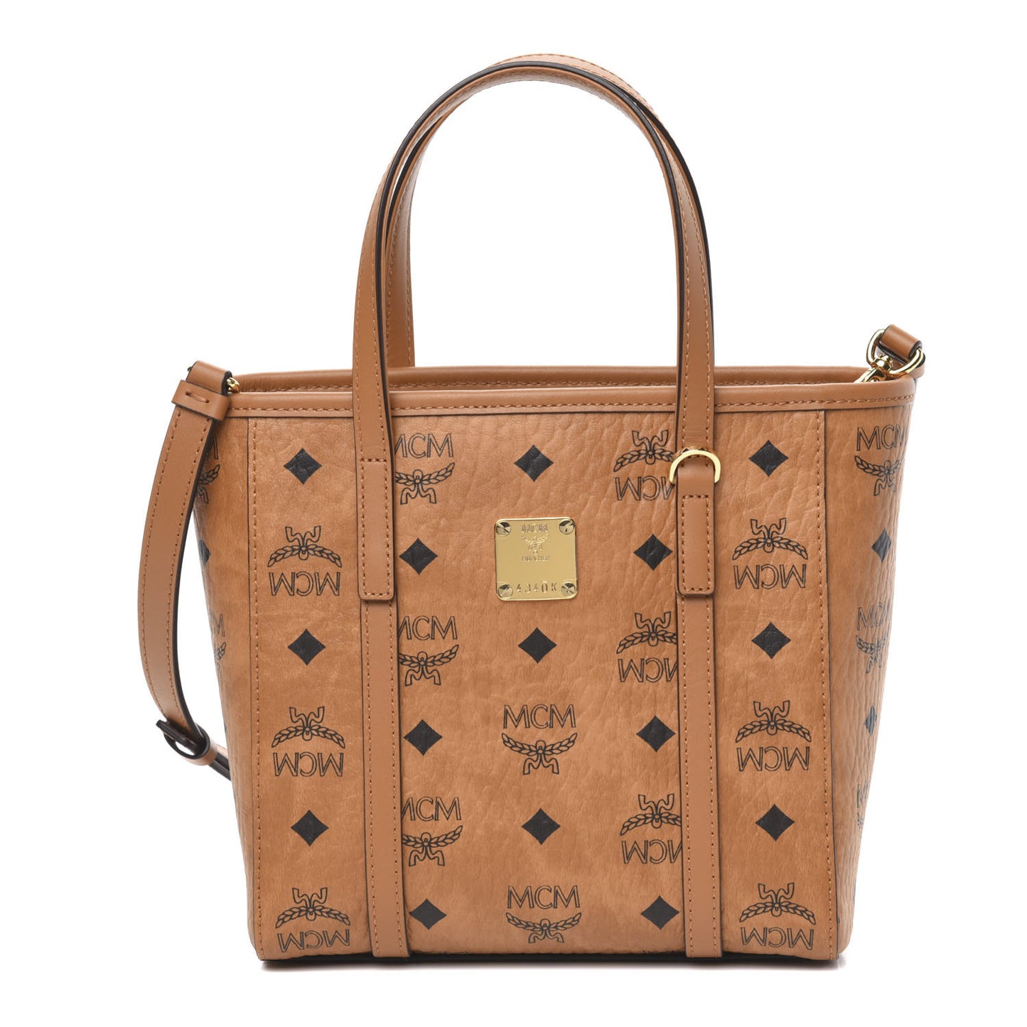 Visetos Mini Toni Shopper Tote Cognac