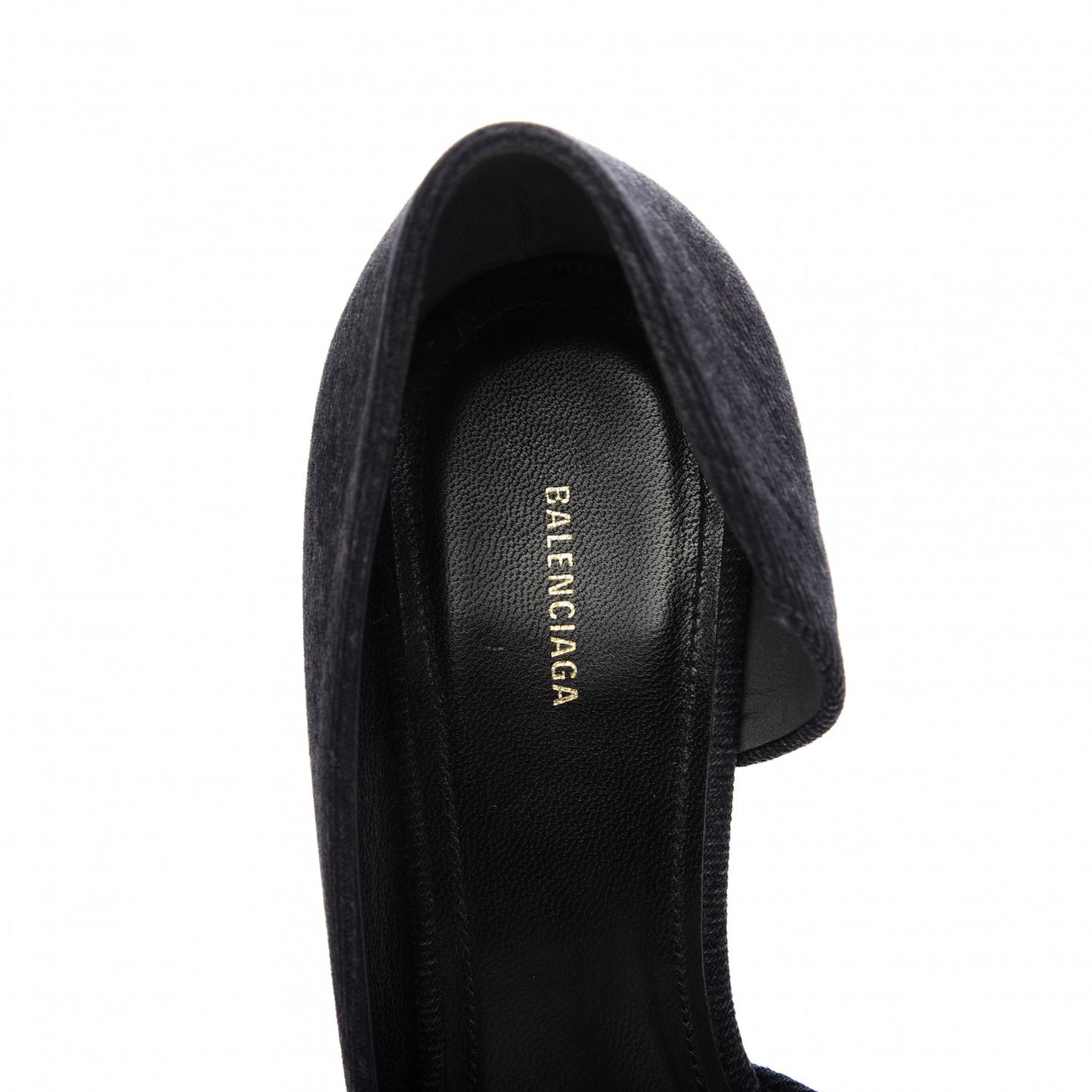 Denim BB D'Orsay Pointed Toe Knife 80mm Pump 37 Black