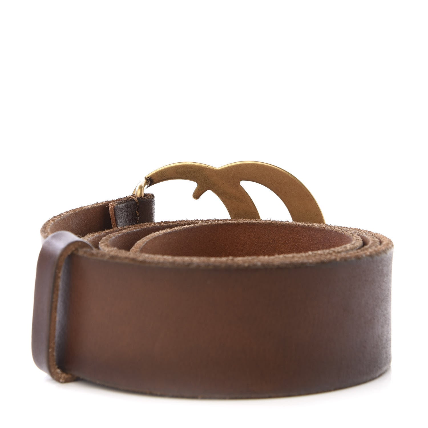 Gucci Faded Calfskin Double G 40mm Belt 80 32 Cuir 2 of 4