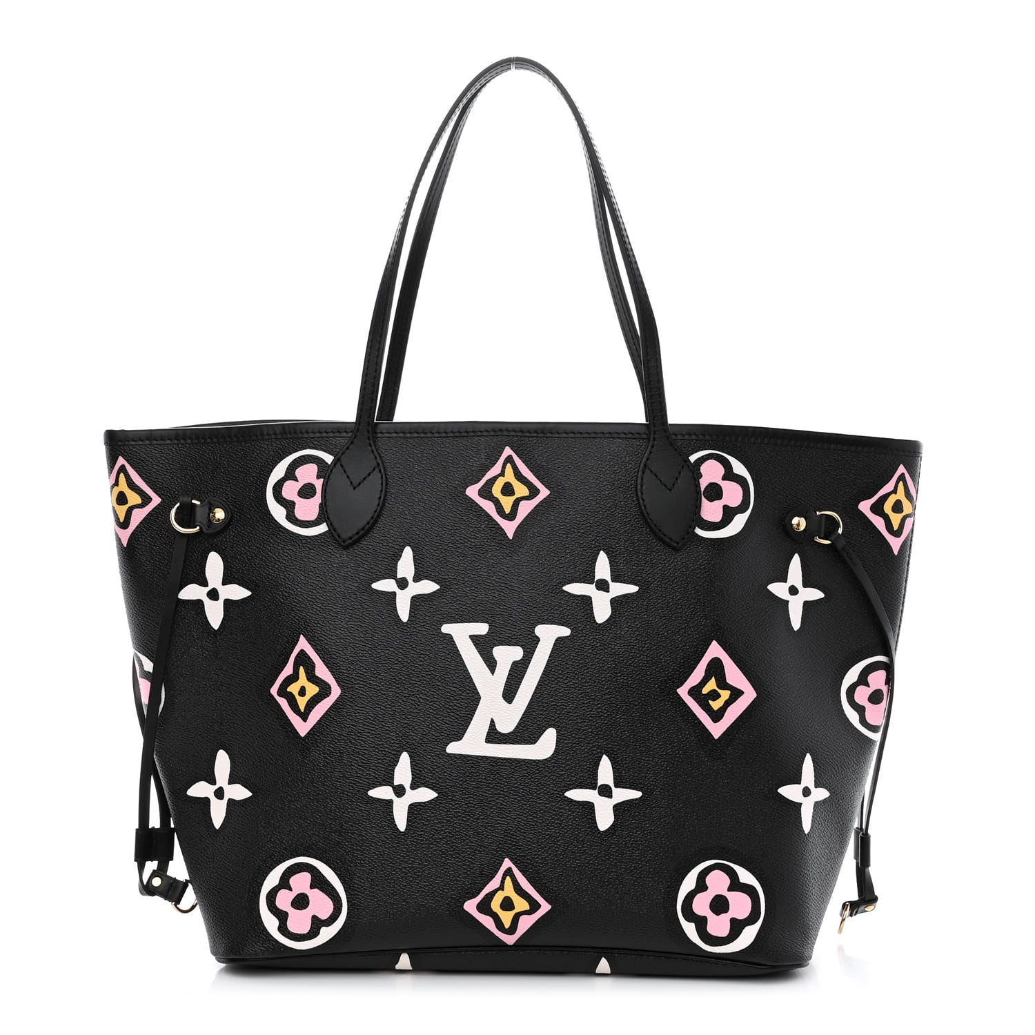 Louis Vuitton Monogram Giant Wild At Heart Neverfull MM Black 3 of 9