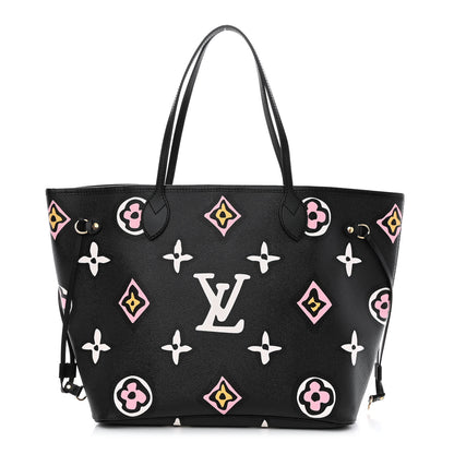 Louis Vuitton Monogram Giant Wild At Heart Neverfull MM Black 3 of 9