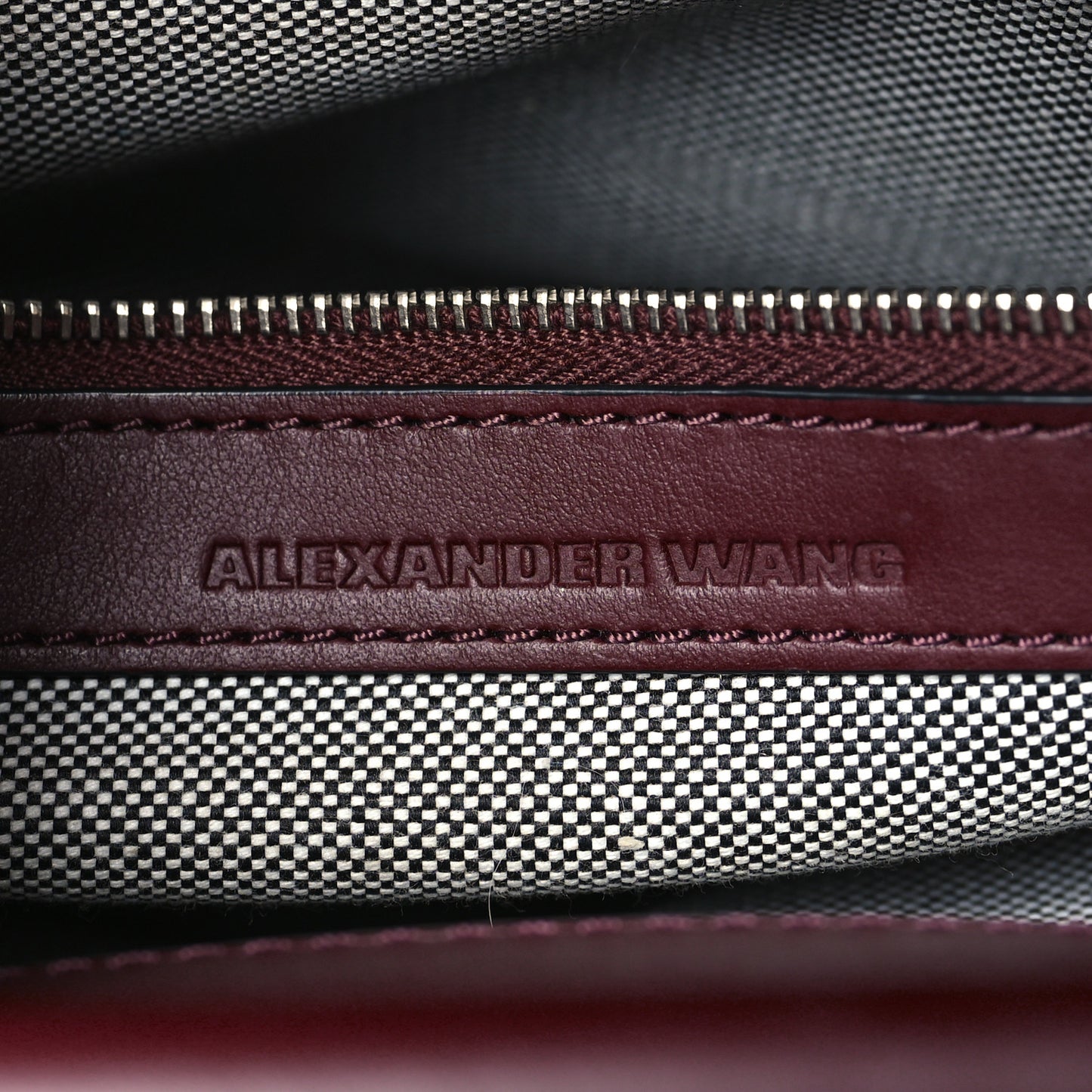 Smooth Calfskin Attica Chain Satchel Oxblood