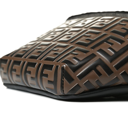 Fendi Vitello Century Bi-Color FF 1974 Embossed Belt Bag Maya Black 10 of 13
