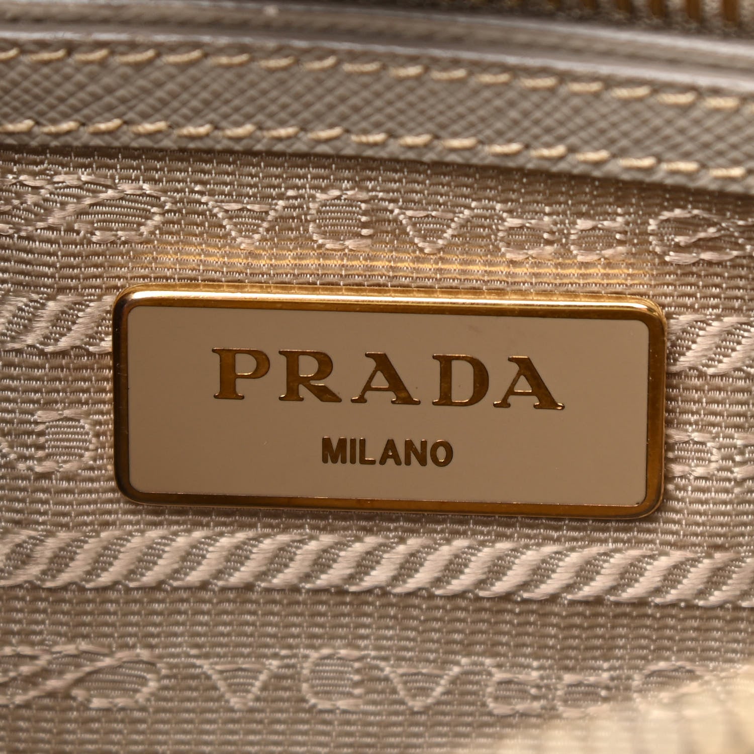 Prada Saffiano Lux Medium Tote Argilla 9 of 11