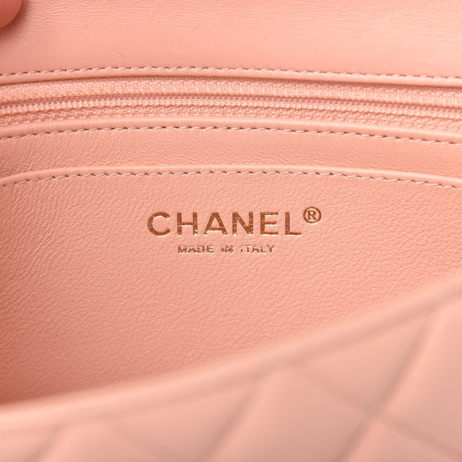 Chanel Lambskin Quilted Mini Rectangular Flap Light Pink 8 of 10
