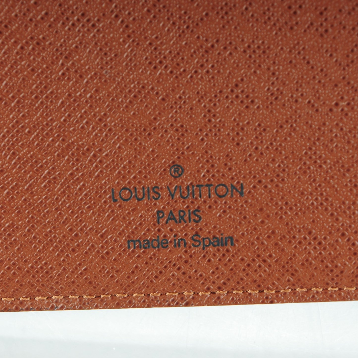 Monogram Desk Agenda Cover