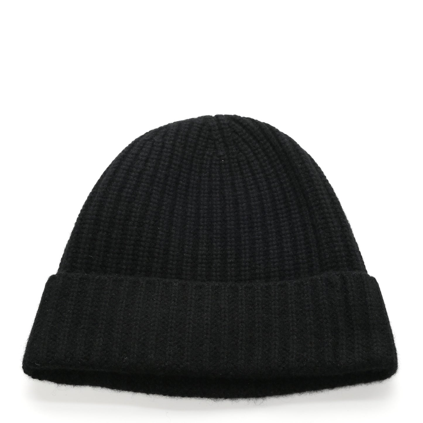 Cashmere CC Brooch Beanie Hat Black