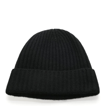 Chanel Cashmere CC Brooch Beanie Hat Black 3 of 5