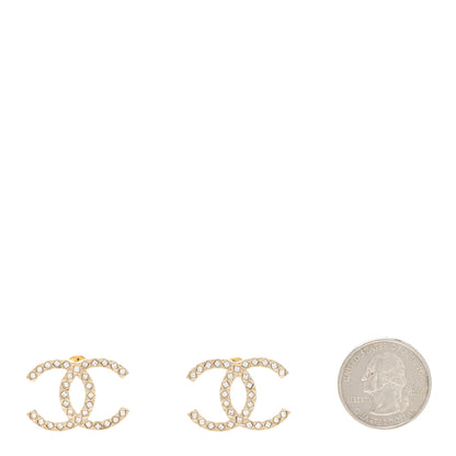Chanel Baguette Crystal High Society CC Earrings Gold 2 of 5
