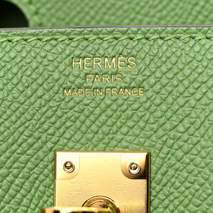Hermes Epsom Birkin Sellier 25 Vert Criquet 6 of 11