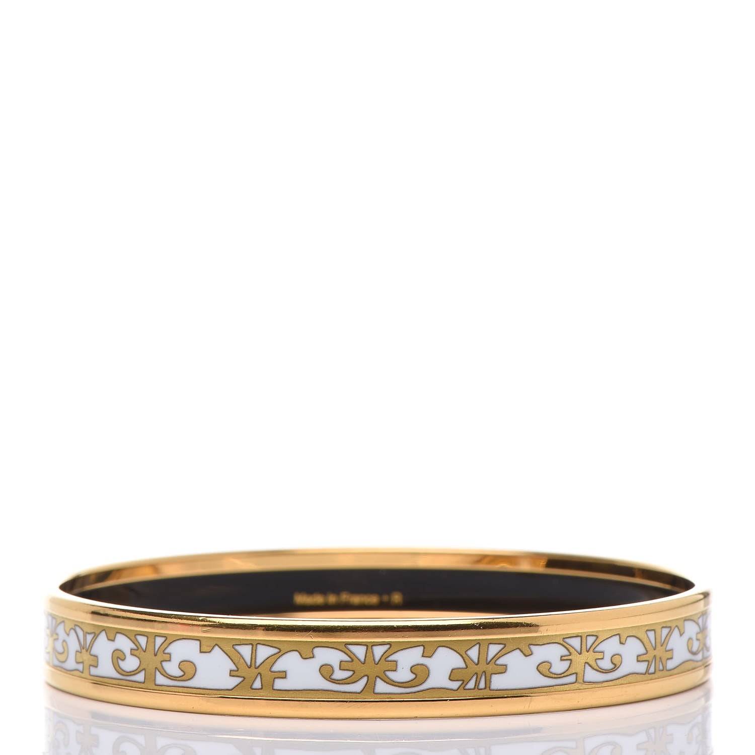 Hermes Enamel Printed Narrow Balcons Du Guadalquivir Bracelet 65 3 of 6