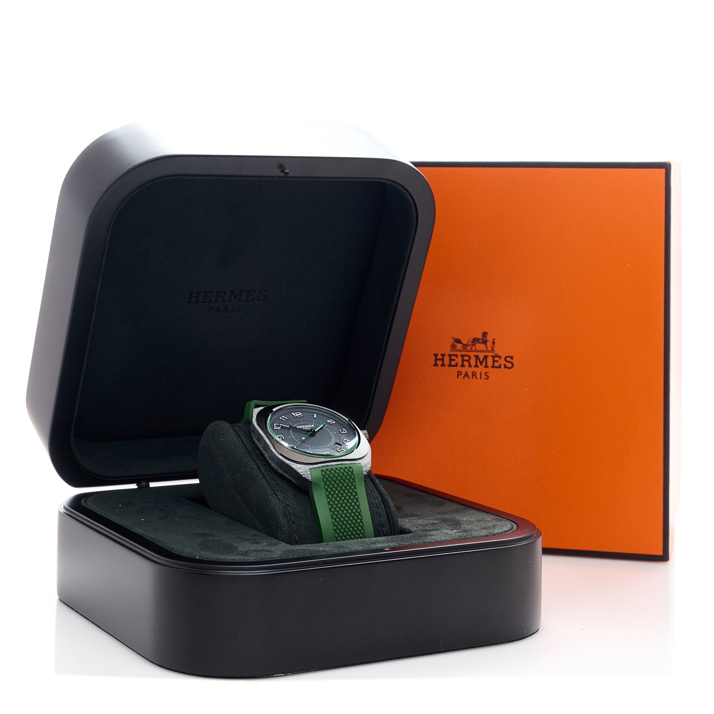 Glass Fiber Ceramic Rubber 39mm H08 Automatic Watch Vert
