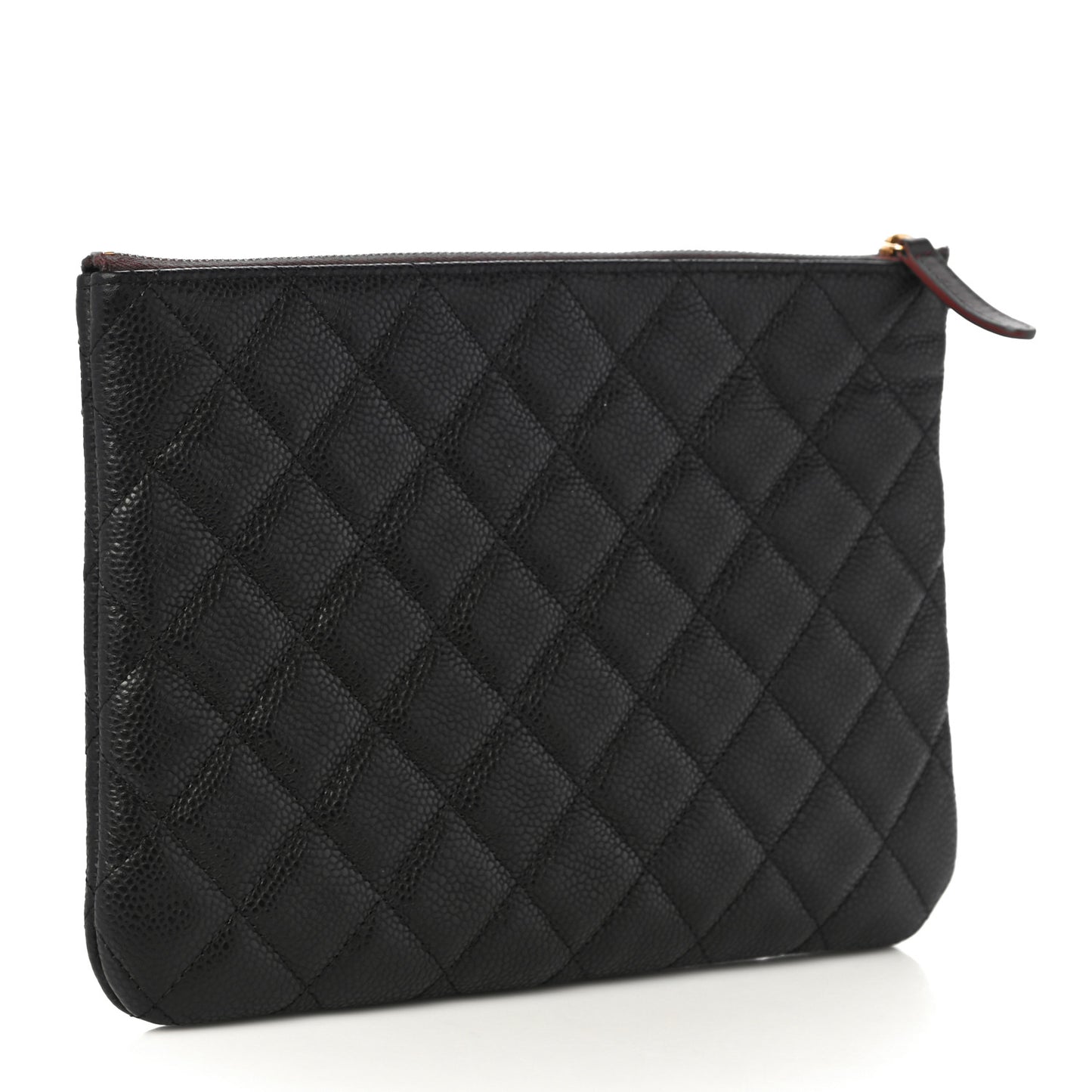 Caviar Quilted Medium Cosmetic Case Black