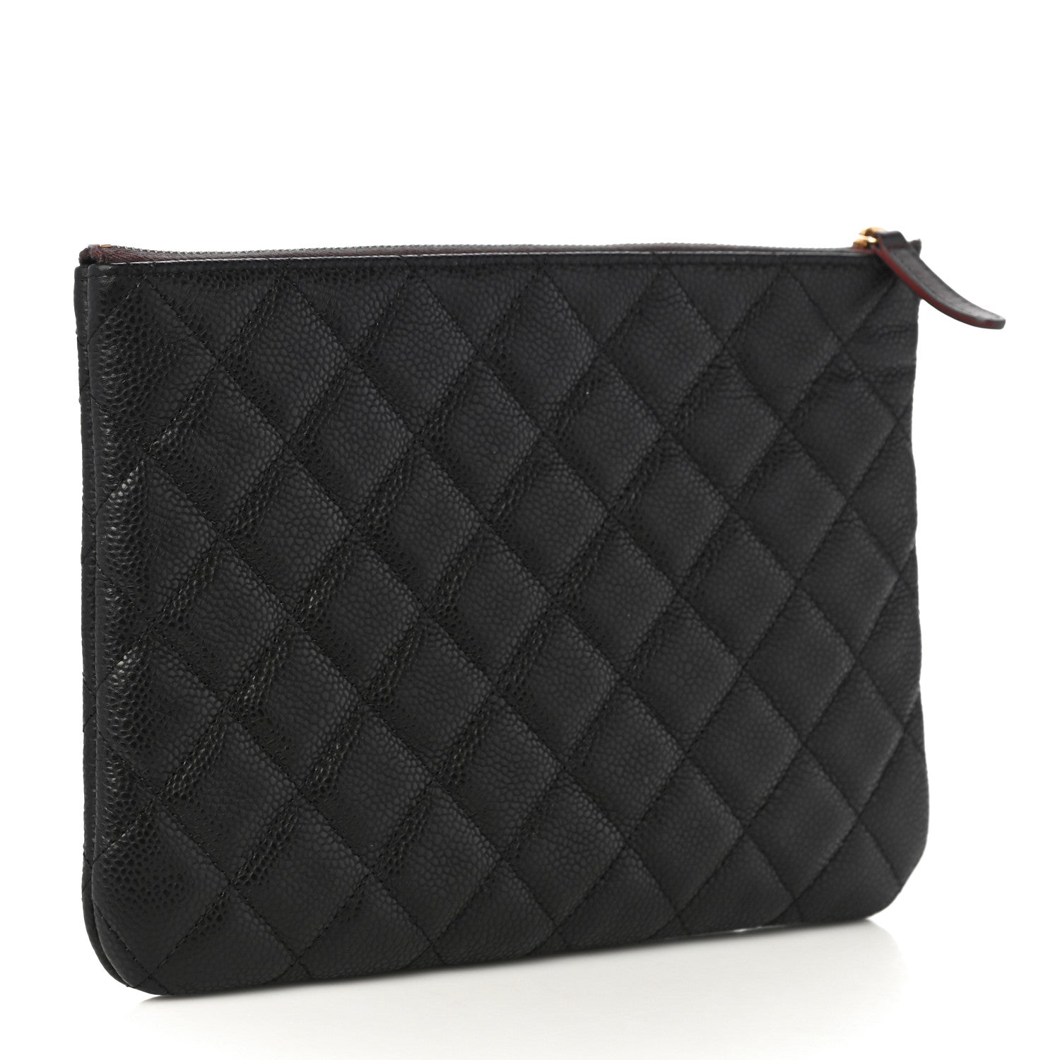 Chanel Caviar Quilted Medium Cosmetic Case Black 3 of 10
