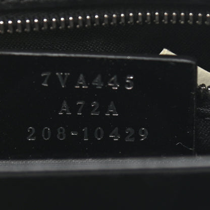 Fendi Vitello Grace F is Fendi Bi-Color FF 1974 Embossed Zip Pouch Maya Black 7 of 7