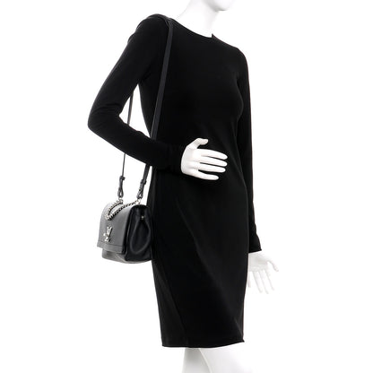 Louis Vuitton Calfskin Lockme II Chain Bag BB Black 2 of 7
