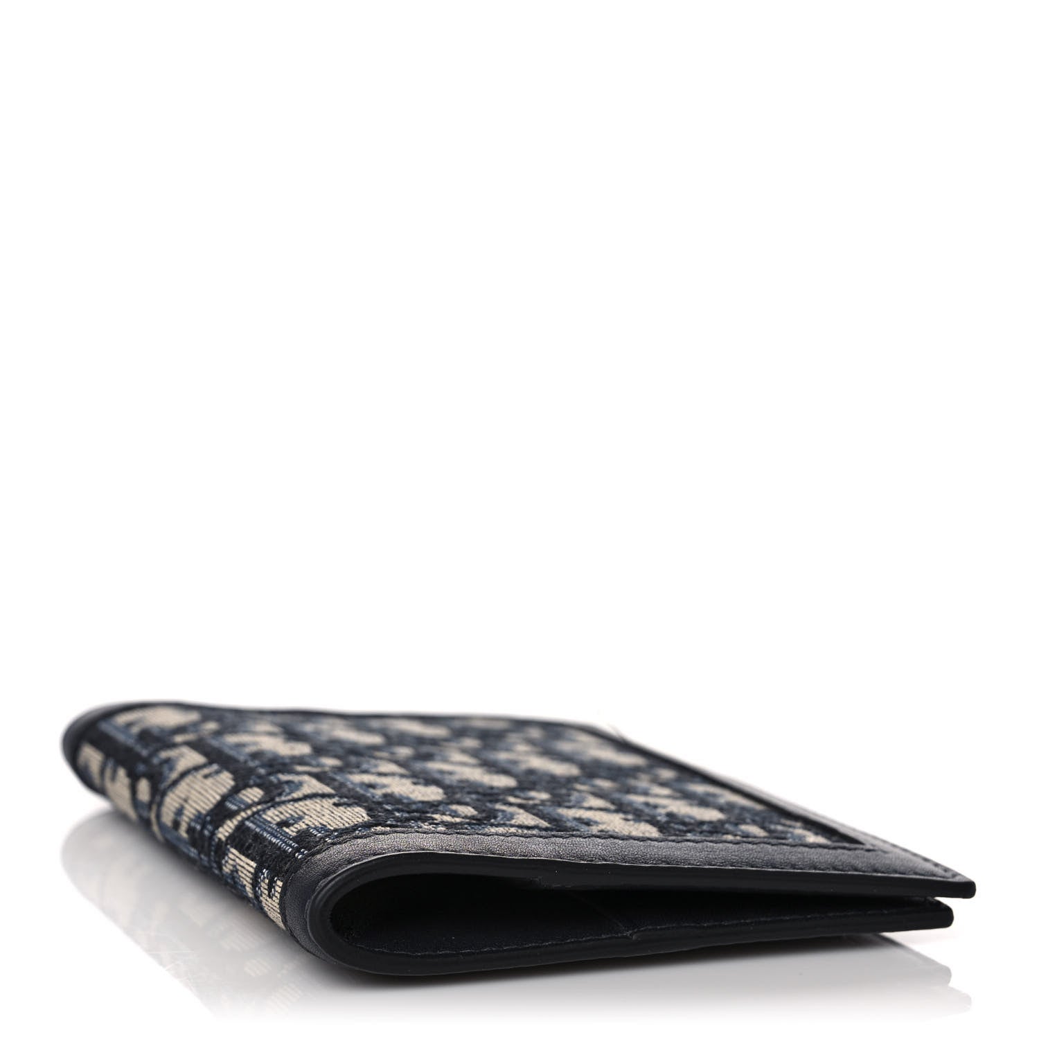 Christian Dior Calfskin Oblique Passport Holder Blue 4 of 8