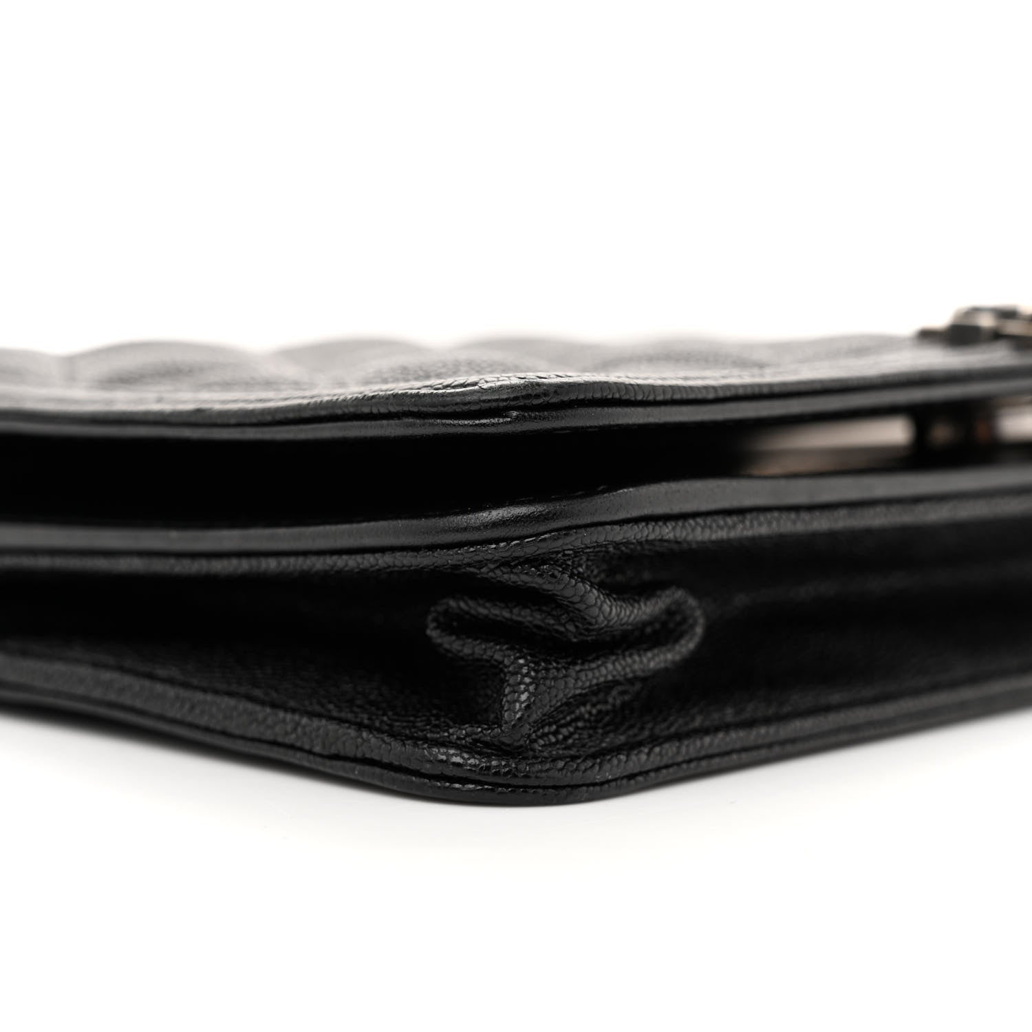 Chanel Caviar Quilted Boy Wallet On Chain WOC Black 8 of 12