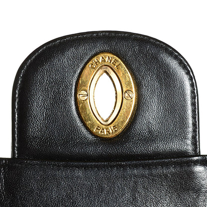 Chanel Lambskin Vertical Quilt Jumbo Flap Black 6 of 8