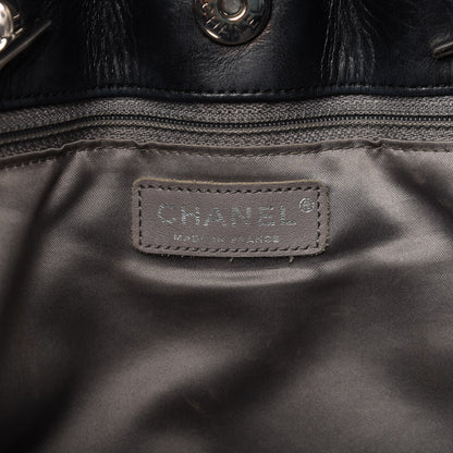 Chanel Vinyl Quilted Funny Tweed Tote Black 8 of 10