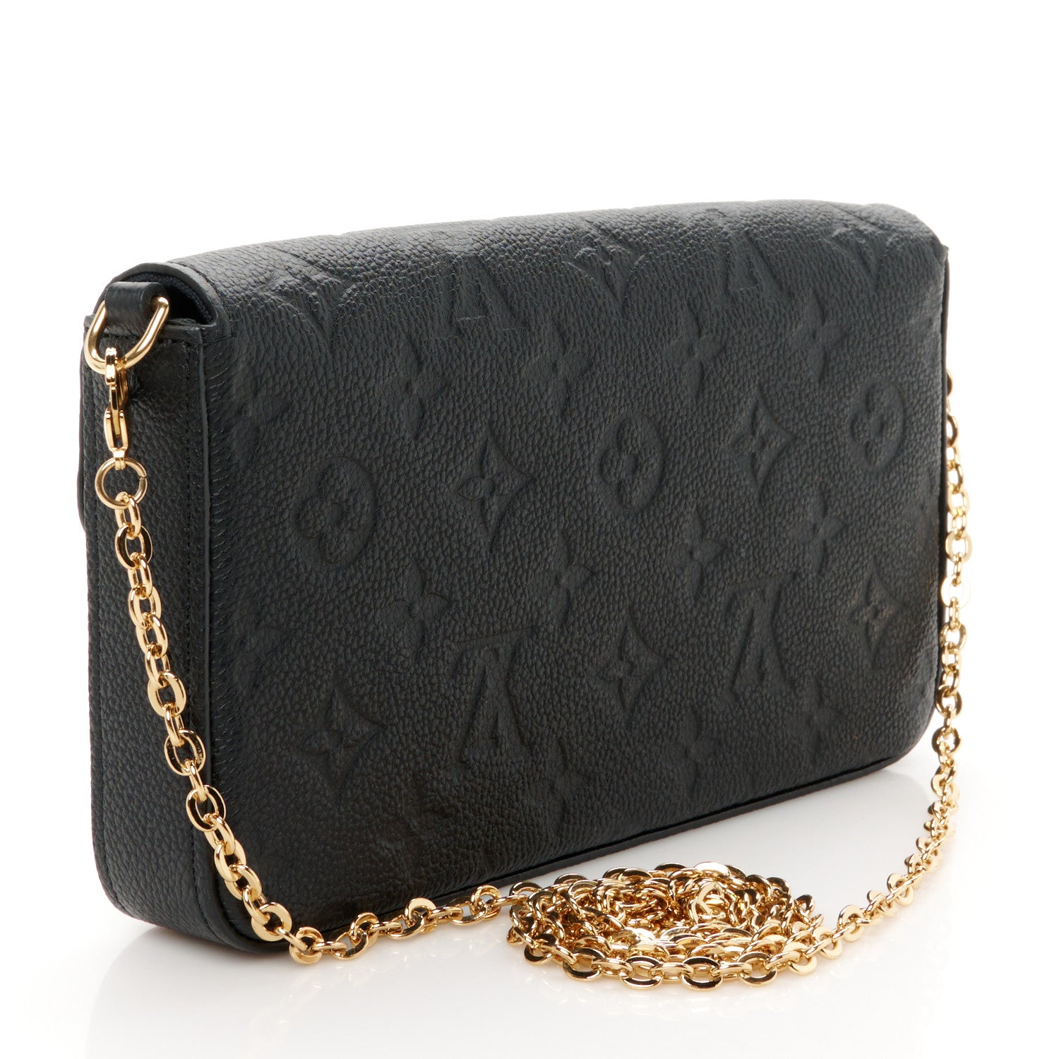 Louis Vuitton Empreinte Pochette Felicie Chain Wallet Black 4 of 14