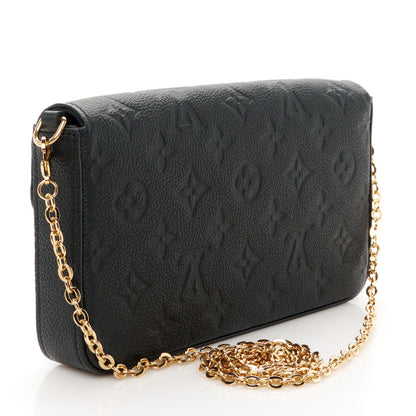 Louis Vuitton Empreinte Pochette Felicie Chain Wallet Black 4 of 14