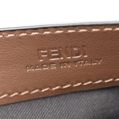 Fendi Vitello Soft F is Fendi Bi-Color FF 1974 Embossed Continental Envelope Wallet On Chain Maya Black 8 of 14