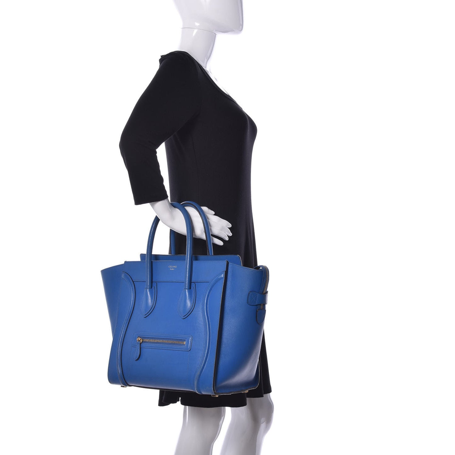 Smooth Calfskin Mini Luggage Electric Blue