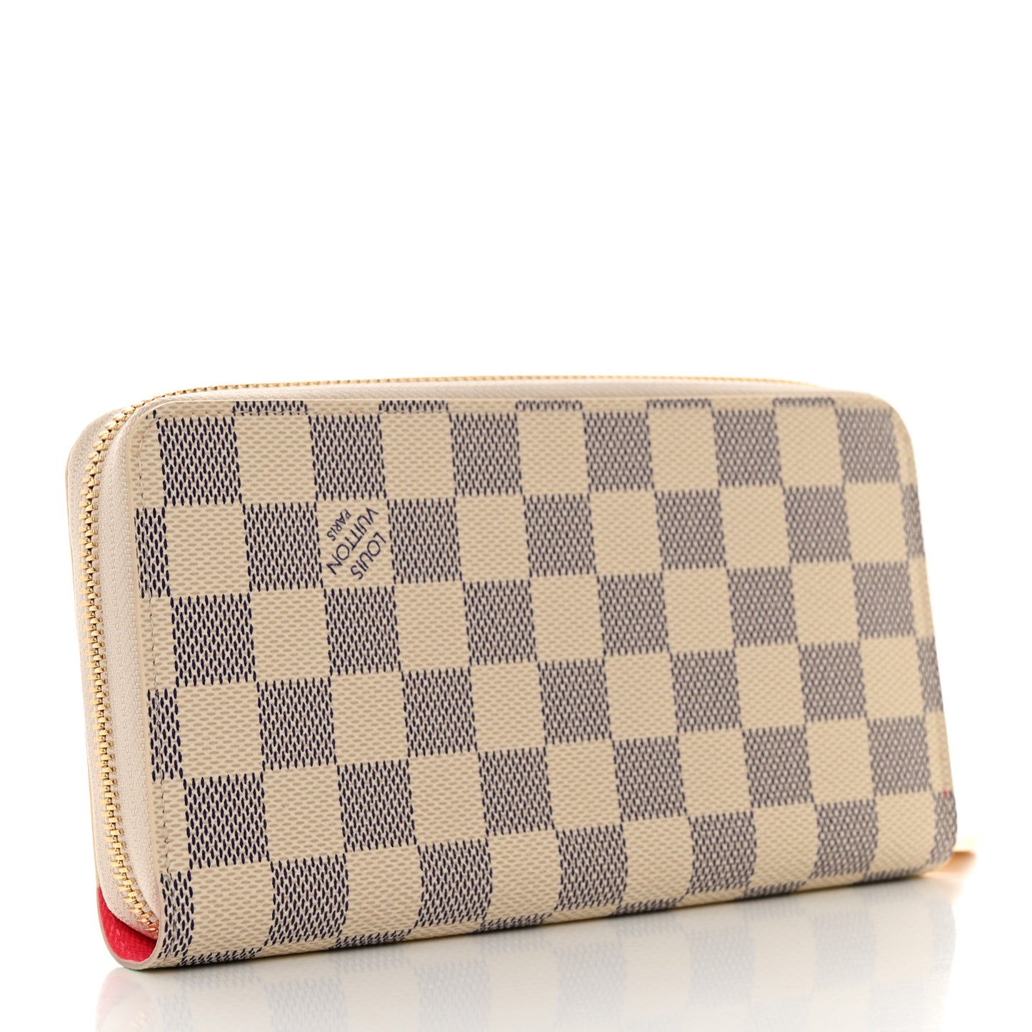 Damier Azur 2023 Christmas Animation Sailing Vivienne Zippy Wallet Dragon Fruit Pink