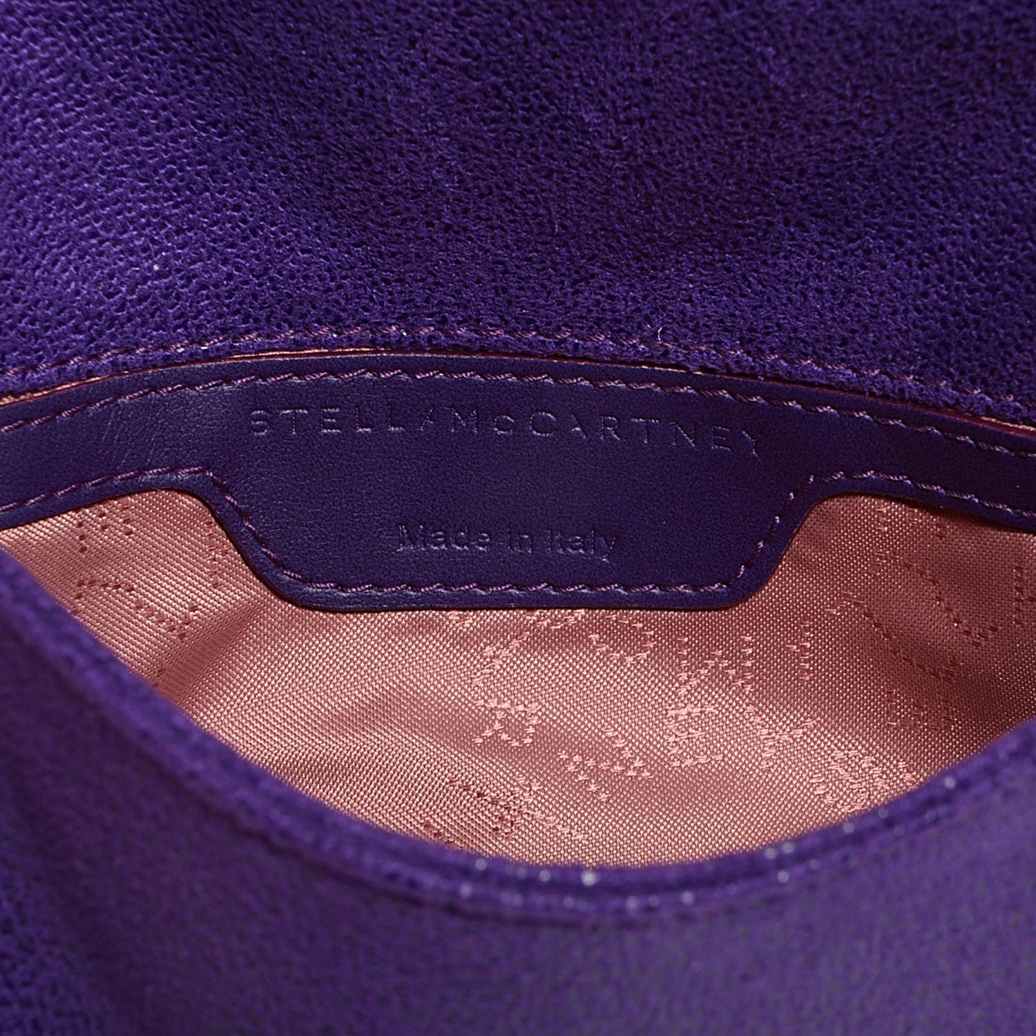 Stella McCartney Faux Leather Shaggy Deer Falabella Crossbody Bag Bright Purple 6 of 9